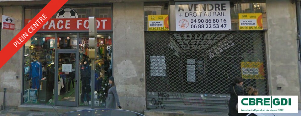 A louer local commercial centre ville d'Avignon proche place PIE d'une surface de 83m²